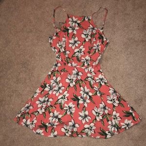Hollister floral halter dress